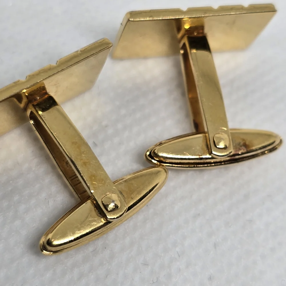 Dunhill Gold and Silver Tie Pin Cufflinks Set